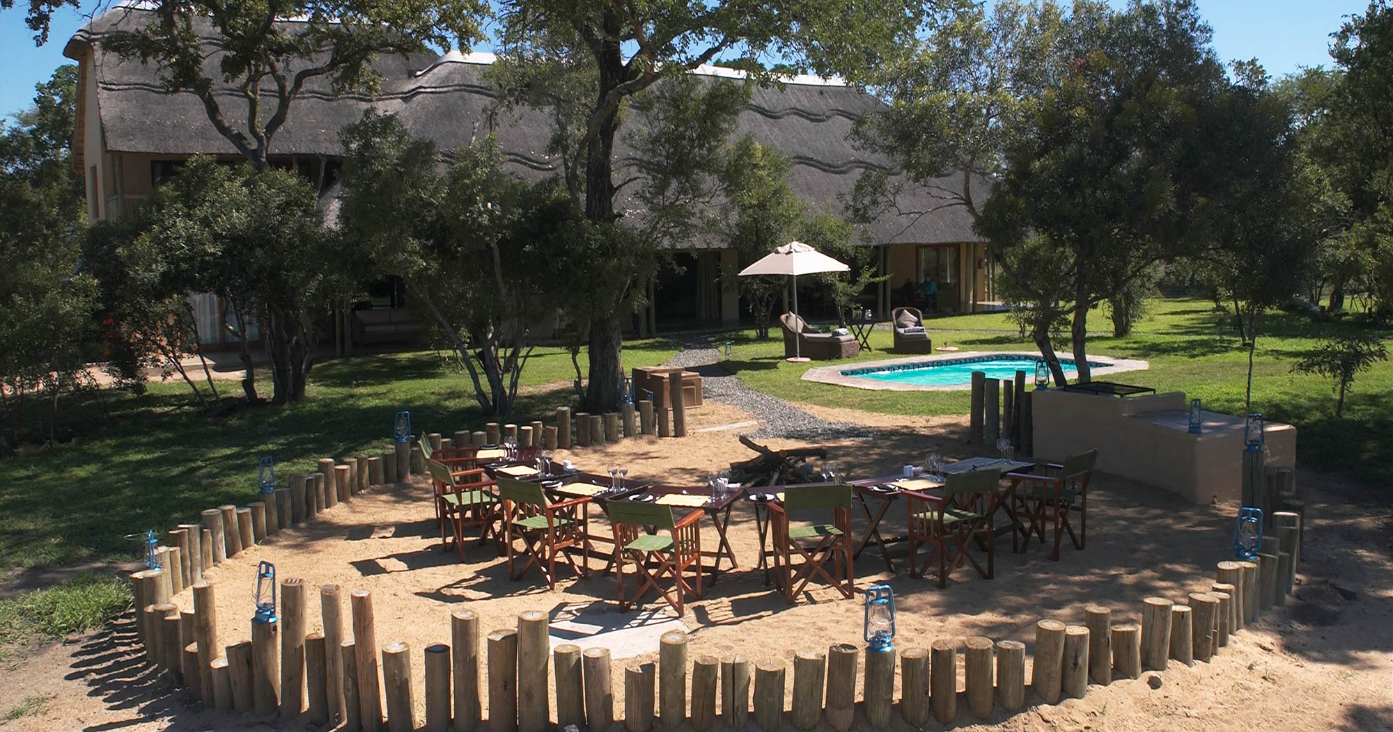 Enjoy your private swimming pool at Manor House Tintswalo